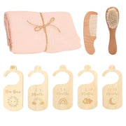 Baby Born Gift Set Wool Brush Baby Skin-friendly Bath Towel Baby One Month Old One Hundred Days Gift Box