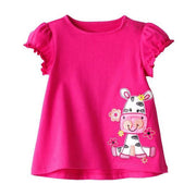 Children's Simple T-shirt Girls Short-sleeved Baby