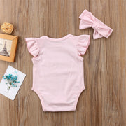 Baby Romper Hair Band 2-piece Set