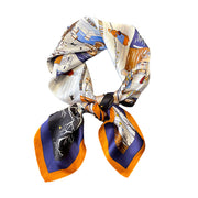 Moscow Night Print Pattern New Autumn And Winter Mulberry Silk Scarf For Women