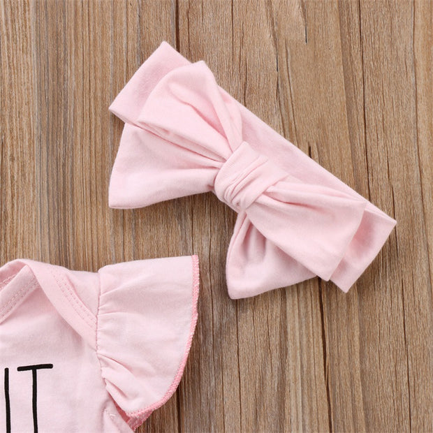 Baby Romper Hair Band 2-piece Set