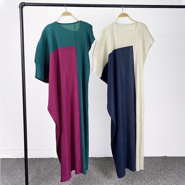 Loose Color Matching Female Dress