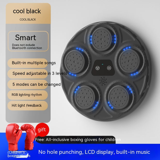 Children's Music Boxing Machine Blue Light Hitting Reaction Boxing Target Intelligent Electronic Wall Target