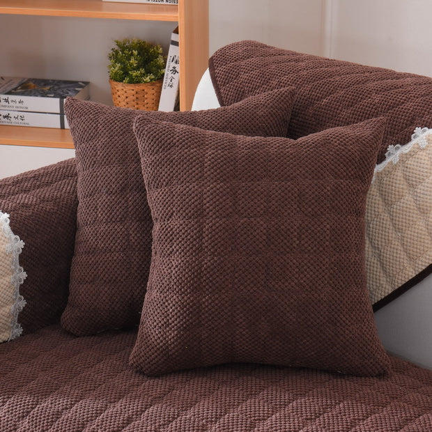 Thick Corduroy Sofa Cushion In Winter