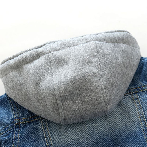 Boys And Children Washed Soft Denim Jacket