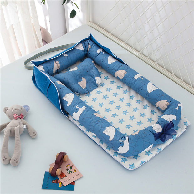 Cotton Portable Baby Crib Newborn Foldable