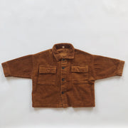 Vintage Kids Corduroy Loose Cardigan Jacket