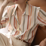 Striped Shirt Top For Women