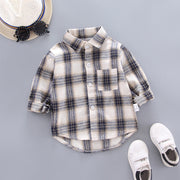 Boys And Girls Plaid Shirts