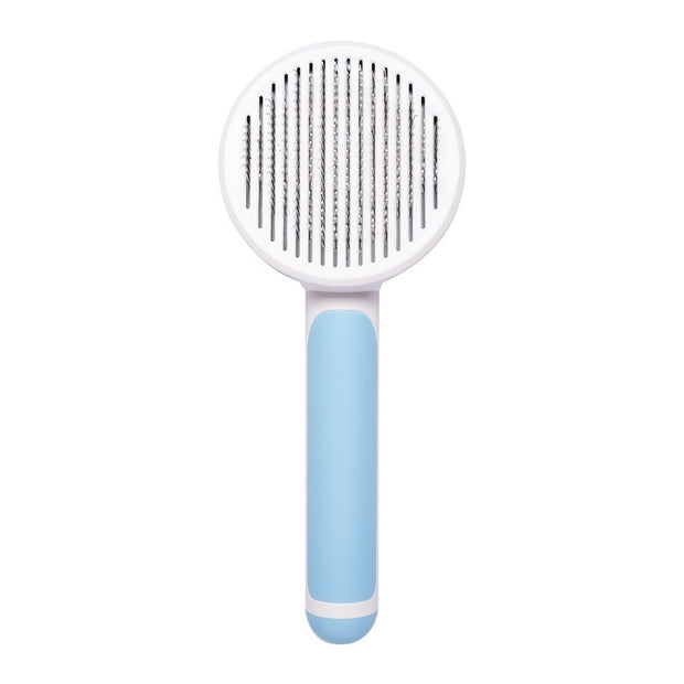 New Pet Cat Brush Hot Selling Hand-held Steel Wire Self-cleaning Comb Looper For Hair Removal