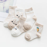 Cotton breathable male and female baby socks