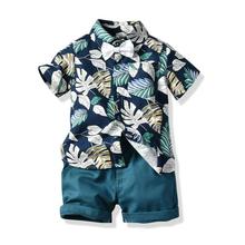 Children's summer boys' shirt and shorts