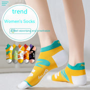 Women's Thin Cotton Graffiti Sweat-absorbent Breathable Non-slip Socks