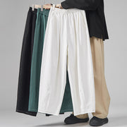 New Straight Wide-leg Cropped Pants