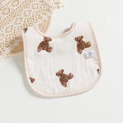 Cotton Gauze U-shaped Bib Baby Saliva Towel