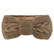 Women's Fleece-lined Wool Bow Hair Band