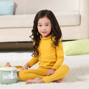 Girls' pajamas with warm middle collar home wear