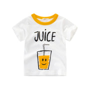 Children's clothing summer new boy short-sleeved t-shirt summer baby bottoming shirt children half sleeve ins