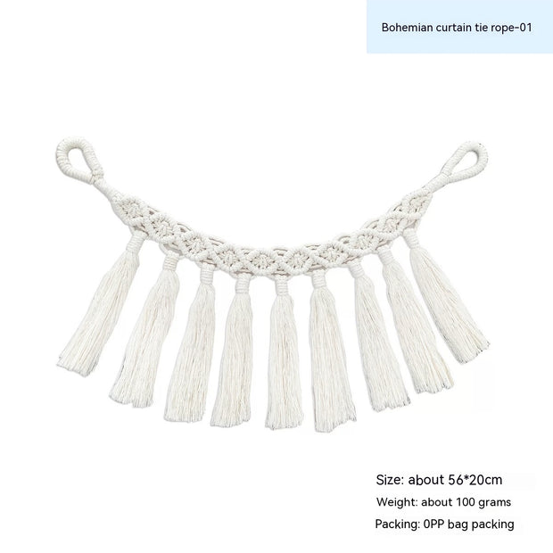 Ins Decorative Bohemian Curtain Rope Tied Bandage