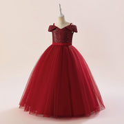 Children Straps Sequined Puffy Princess Tulle Skirt