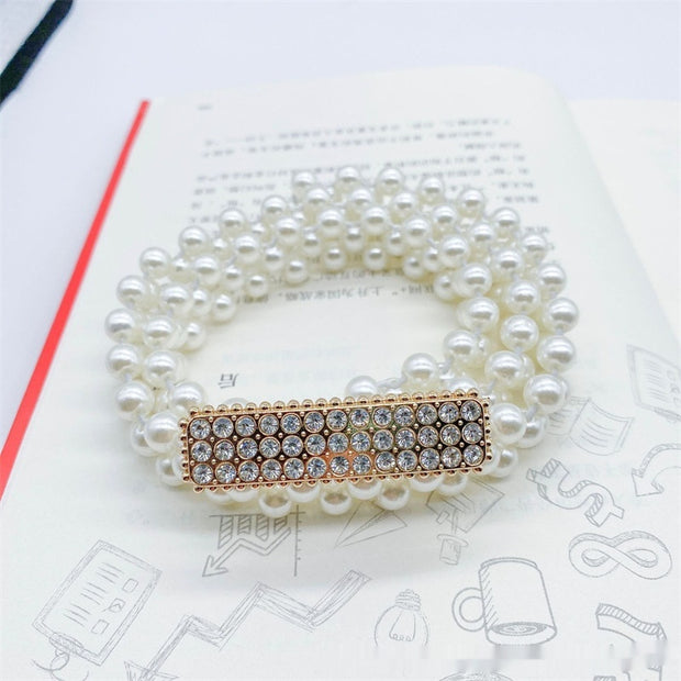 Women's White Pearl Waist Chain Decoration