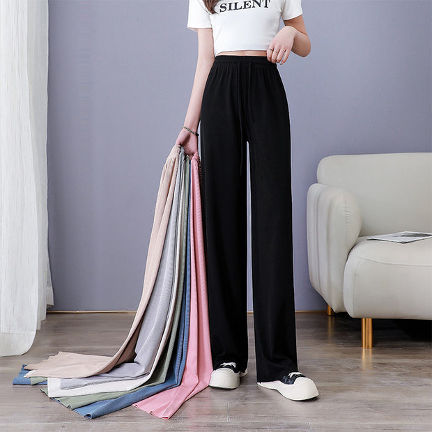 Ice Silk Wide-leg Pants Women's Casual Pants