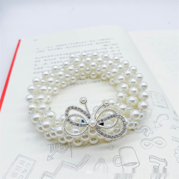 Women's White Pearl Waist Chain Decoration