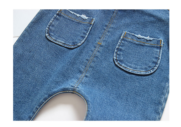 Children's denim overalls