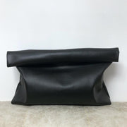 Simple Leather Curling Large-capacity Handbag