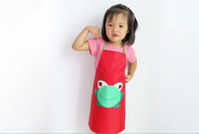 Children's Cartoon Apron Painting Painting Clothes Art Painting Eating Apron