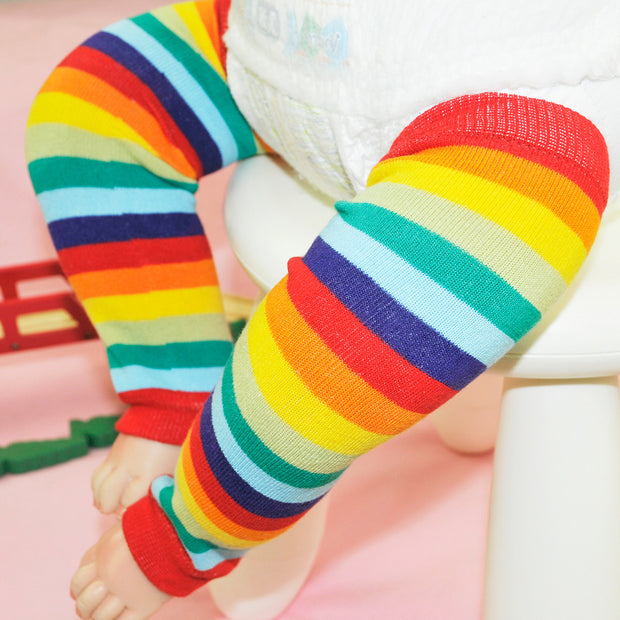 Cotton Four Seasons Rainbow Striped Children's Socks