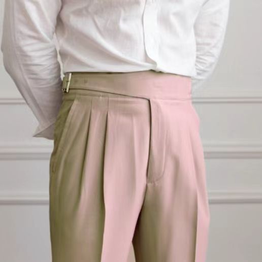 Men's Belt Skinny Casual Suit Pants