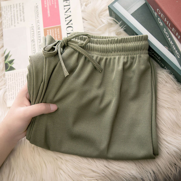 Ice Silk Wide-leg Pants Women's Casual Pants