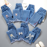 Children's Denim Wide Leg Pants Casual Speaker