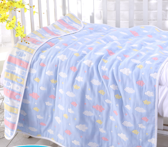 Baby bath towel cover blanket gauze children quilt quality baby children pure cotton 6 six layer gauze bath towel