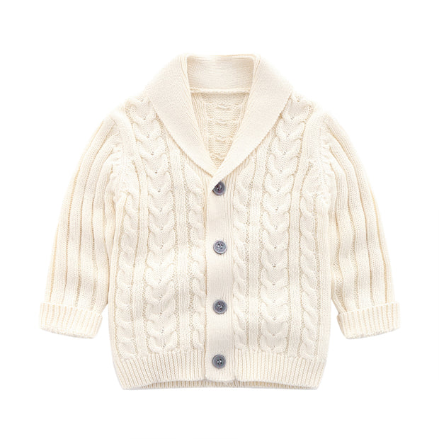 Baby Simple Sweater Knitted Cardigan Coat