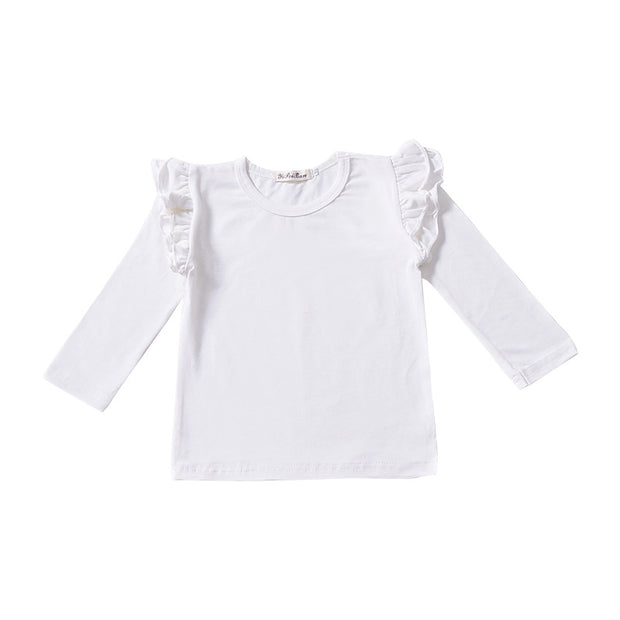 Girls' cotton short sleeve T-shirt