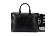 Men's Bag Leather Large Briefcase Hand Woven Luxury Handbags Business Tote Bags For Men High Quality Laptop Handbags