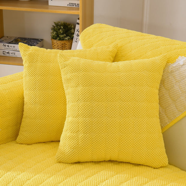 Thick Corduroy Sofa Cushion In Winter