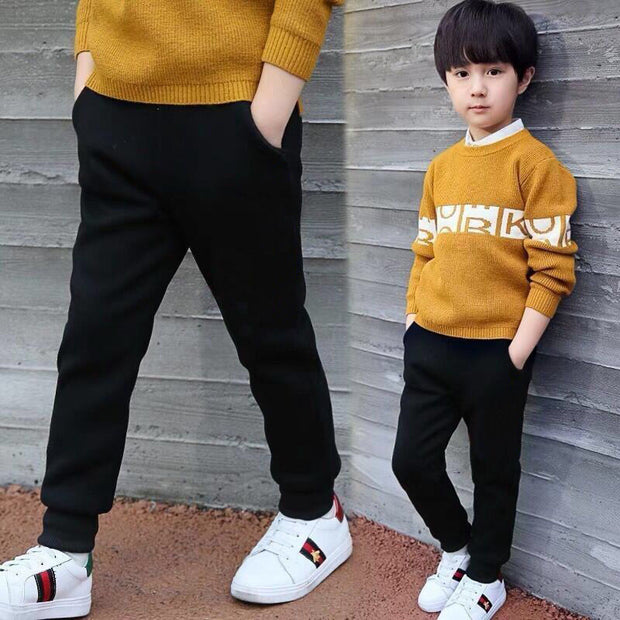 Polyester trousers for boys