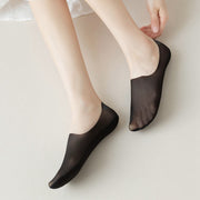 Women's Mesh Boat Socks Summer Thin Cotton Bottom Non-slip Tight Ice Silk Arbitrary Cut Women's Low Cut Invisible Socks