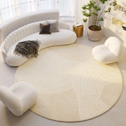 Silent Wind Absorbent Round Carpet Cream Wind Hanging Basket Dressing Table Bedroom Bedside Household Crystal