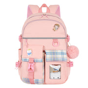 Cartoon Cute And Lightweight Burden-reducing Student Schoolbag