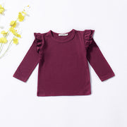 Girls' cotton short sleeve T-shirt