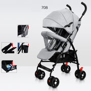 Sit And Lie Down Baby Portable Folding Simple Trolley