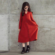 Fashion Art Fan Girls Autumn Long Dress