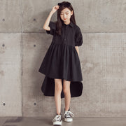 Women's Summer New Short Sleeve Lapel Shirt Dress