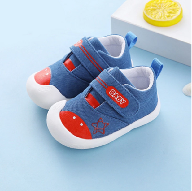 Baby Walking Shoes with Soft Cotton Soles are Non-slip