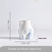 Ceramic Vase Decoration Art Body Small Blue And White Texture Homestay