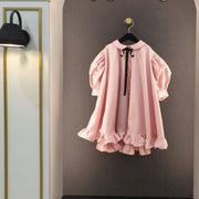 Spring Spanish Style Puff Sleeve Princess Birthday Performance Temperament Dress